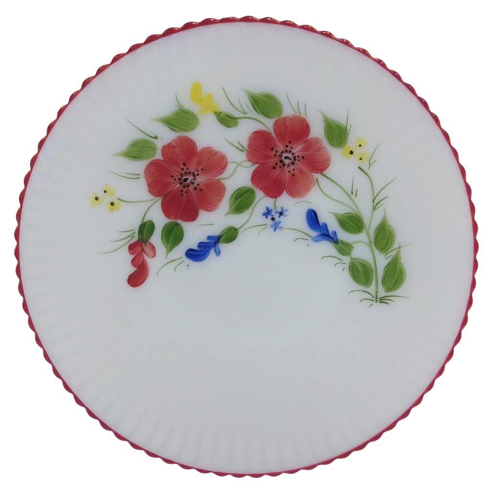 MacBeth-Evans Petalware Mountain Flowers Salver Plate Tray
